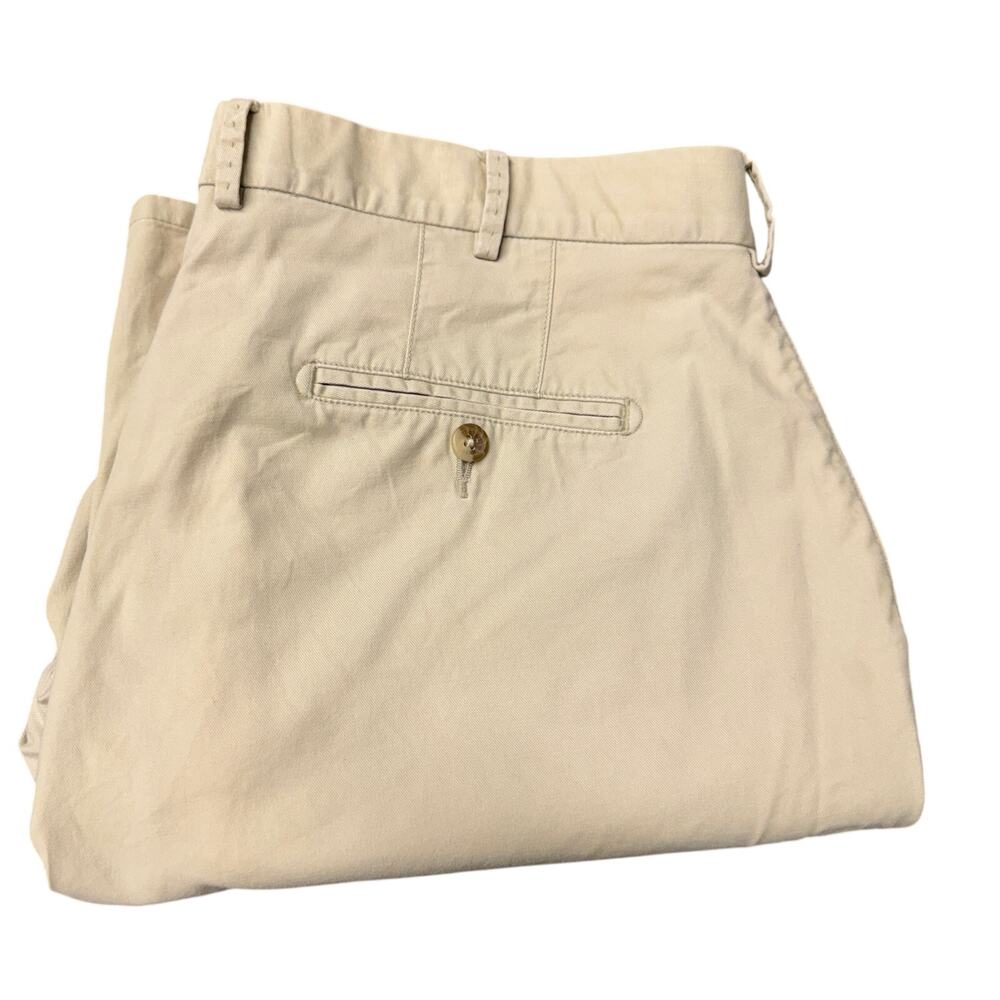 Peter Millar Chino Pants Light Khaki Tan Coastal Pima Cotton Blend Mens‎ 38x29.5